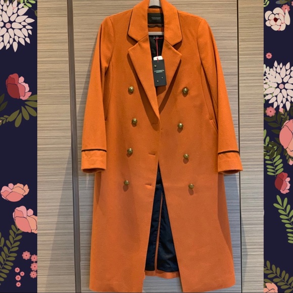 SCOTCH & SODA LONG DOUBLE BREASTED TAILORED COAT - Picture 1 of 5